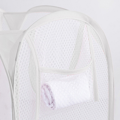Cesto De Ropa Plegable Con Forma De Malla Para Guardar Ropa,