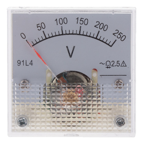 Voltímetro De Panel Analógico De Cc 0-250v