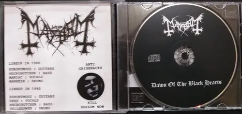Cd Mayhem - Dawn Of The Black Hearts (bootleg Novo) | MercadoLivre