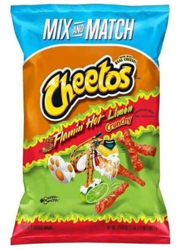 Cheetos Crunchy Flamin' Hot Limón 506gr Americanos