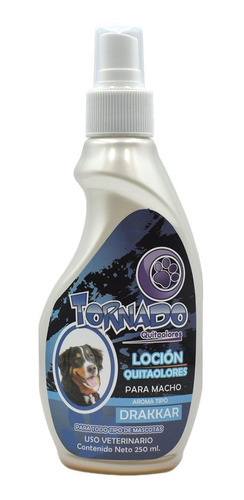 Perfume Corporal Para Mascota 250ml Aroma Drakkar Tornado