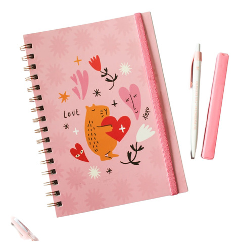 Cuaderno Tapa Flexible 80 Hojas Rayadas A5 15x21 Universidad Capybara - Carpincho