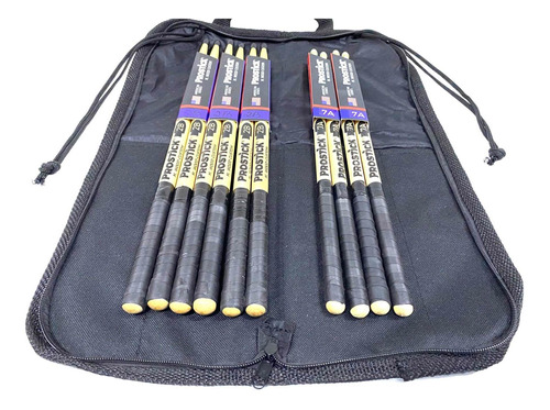 Kit Baqueta 3 Par 2b N+2 Par 7a M Prostick Usa+bag