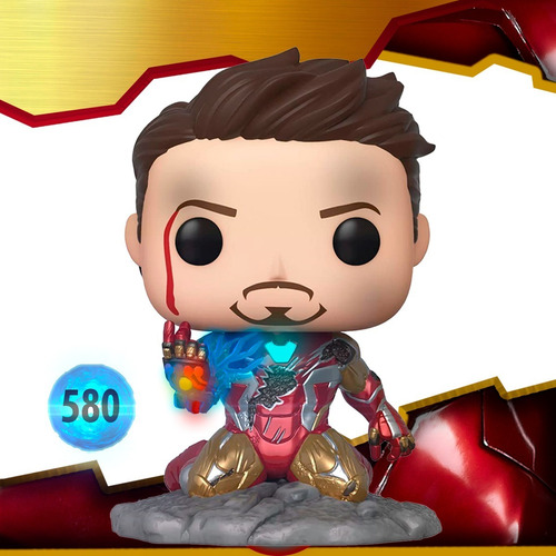Funko Pop Yo Soy Iron Man 580 Px Marvel Avenger Endgame Glow