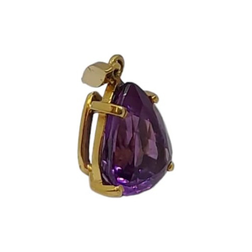 Dije Piedra Violeta De Oro Amarillo 18k 2,8gr Do584