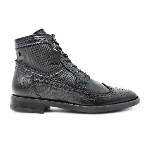 Imagen 4 de 6 de Zapato Chelsea Bostoniano De Hombre Fina Piel Vacuno