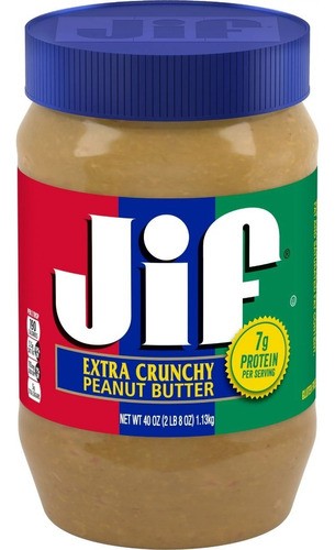 Jif Crema Cacahuate Extra Crunchy No Gmo Sin Gluten Importad