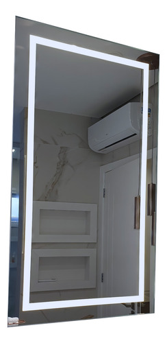 Espelho Retangular Jateado Com Led 60x90 3 Tonalidades