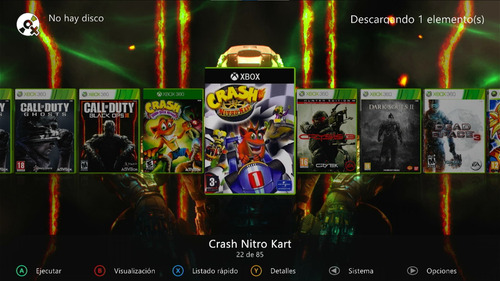 Xbox 360 Con Rgh Con 2 Controles Dd 1tb 230 Ju3gos Negro (Usado)