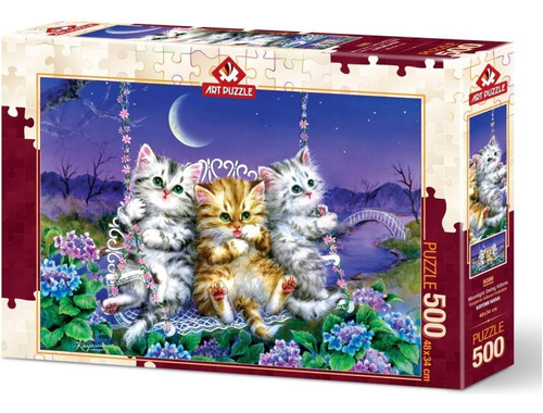 Kitty's En Columpio Rompecabezas 500 Piezas Art Puzzle 5086