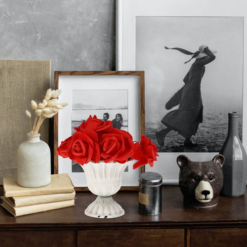 Jarrón Decorativo Vintage, Mesa De Comedor, Flores, Contened