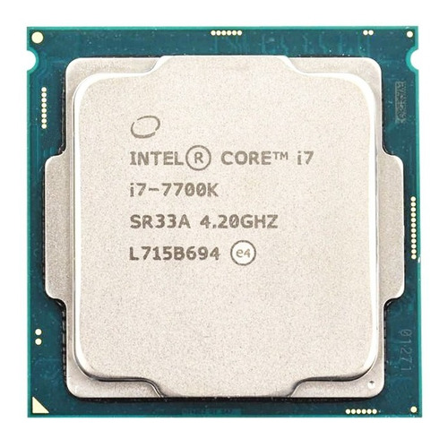 Processador Gamer Intel I7-7700k 4/8 Núcleos 4.2/5.1ghz Oc