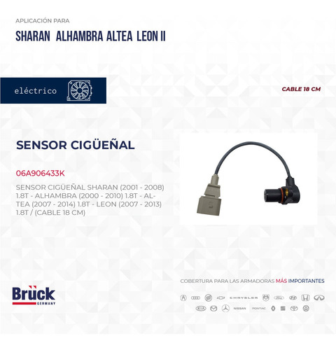 Sensor Tierra Revoluciones Passat 1.8 Lt Euroespaña