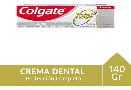 Pasta Dental Colgate Total 12 Limpieza Completa 140g