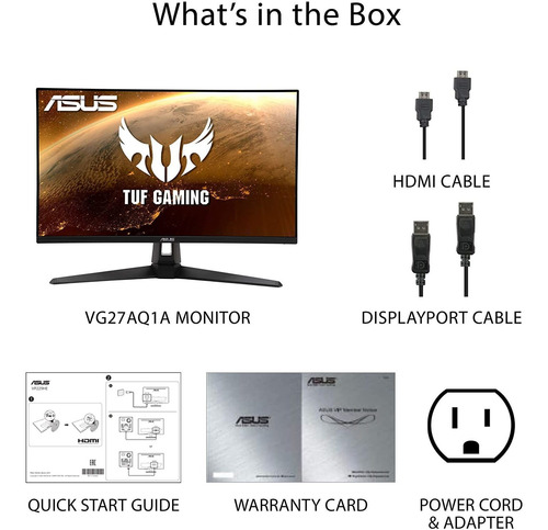 Imagen 8 de 8 de Monitor Asus Tuf Gaming 27 2k Hdr (vg27aq1a) - Wqhd (256...