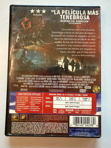 Exterminio. 28 Days Later. Película En Dvd (Usado)