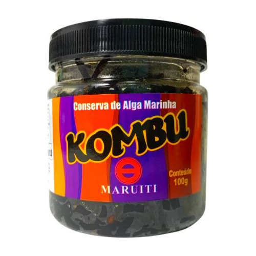 Conserva De Algas Marinha Kombu Com Gergelim Maruiti 100g 