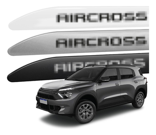 Jogo Friso Lateral Para Novo C3 Aircross 2024 Proteção Porta