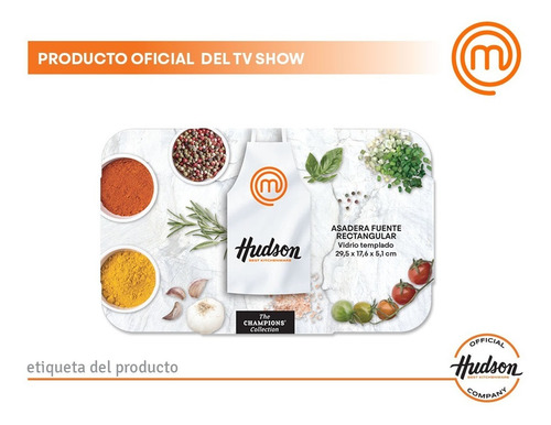 Asaderas Vidrio Templado Hudson Rectangular Para Horno