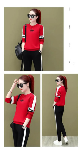 Conjunto De Pantalones Deportivos Para Mujer Estilo Coreano