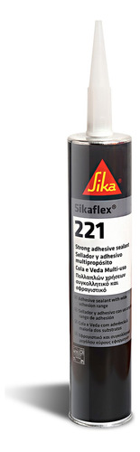 Adhesivo Sellador Poliuretano, Sikaflex 221 - 300ml, Blanco