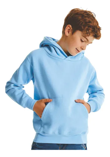 Sudadera Niños Unisex Azul Marino Cuello Redondo Cálida