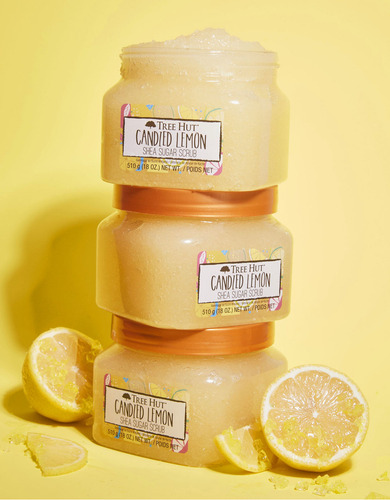 Exfoliante Corporal de Azúcar de Manteca de Karité con Limón Caramelizado Tree Hut