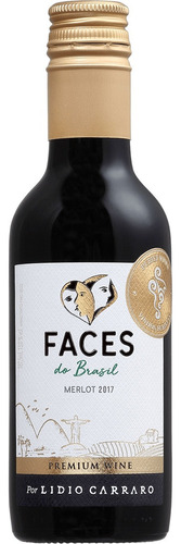 Lidio Carraro Faces Do Brasil Merlot Tinto 187,5ml