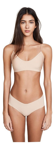 Commando Bralette De Mantequilla Para Mujer, True Nude, Tan,