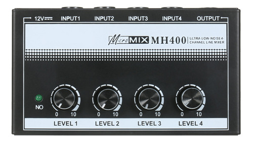 Mezclador De Sonido 1/4 Mini Ts Bass Mixer Para Teclados