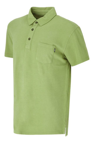 Polera Manga Corta Algodon Acadia Hombre Verde Doite