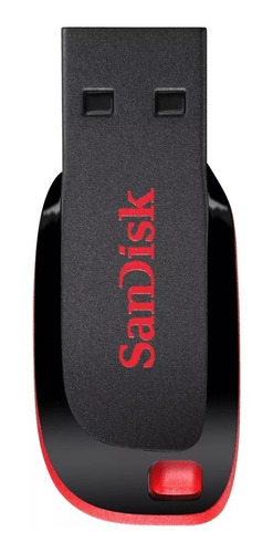 Imagen 3 de 4 de Pendrive SanDisk Cruzer Blade 128GB 2.0 negro y rojo