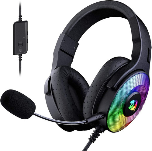 Imagen 7 de 8 de Auricular Gamer Redragon Pandora 7.1 H350 Rgb Con Cable Usb