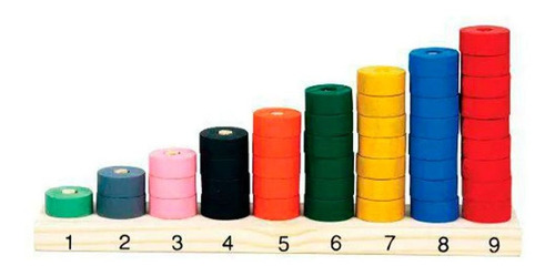 Brinquedos Educativos - Ábaco De Seriação 45 Peças