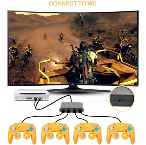 Gamecube - Adaptador De Controlador Para Nintendo Switch / W