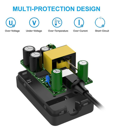 Berls 5v 2.5a 3a Cargador Micro Usb Raspberry Pi