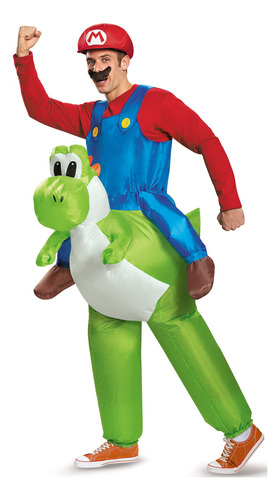 Disfraz Para Hombre Inflable Paseo En Yoshi Super Mario