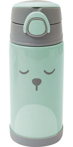 Copo Térmico Com Canudo Gumy Verde Bpa Free Buba