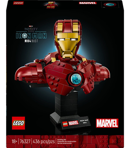 Lego® Marvel Busto De Iron Man Mk4 Modelo 76327 436 Iron Man