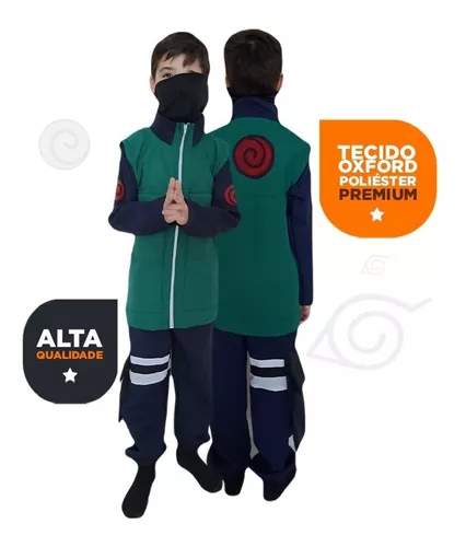 Kit Fantasia Jounin Kakashi com Bandana de Brinde