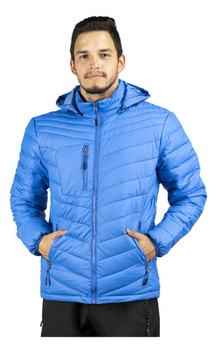 Parka Termica Outdoor Elbrus Hombre Azul Blue Mountain