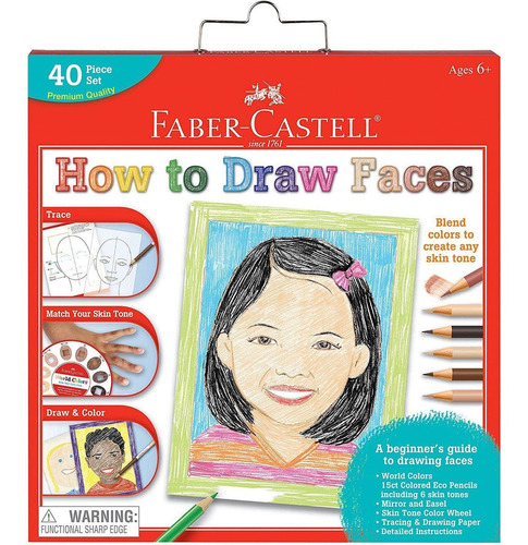 Faber-castell World Colors How To Draw Face Kit - Aprende A 