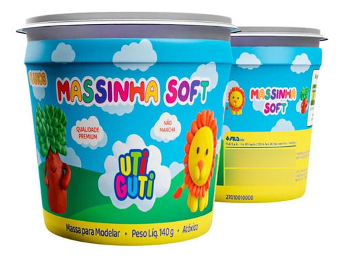 Massinha Soft Rosa Escuro 140g - Utiguti