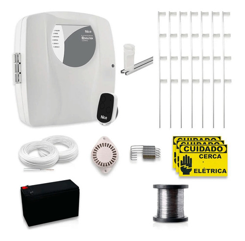 Kit Cerca Elétrica Genno Revolution Control 50 Mts Bateria