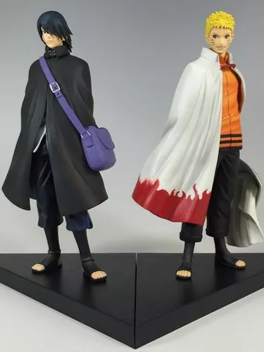 Kit 2 Action Figure Naruto Hokage + Sasuke Dxf Boruto Movie