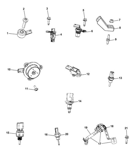 Sensor Posición Levas Mopar Jeep Compass 2.4l 2007-2020