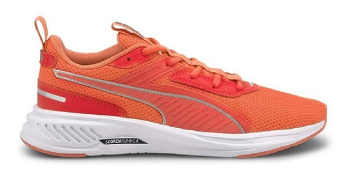 Tenis Scorch Runner Fiery Coral Puma White Dama