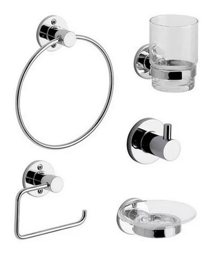 Kit De Accesorios Para Baños Arizona 179.05/b1 Cromo Fv