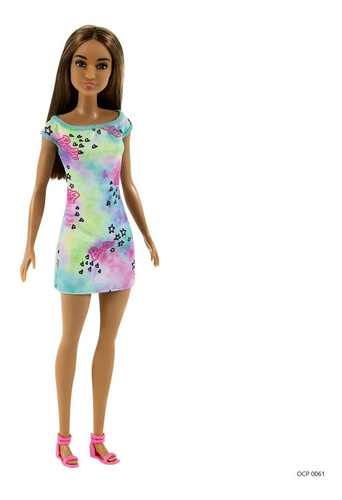Vestido de muñeca Barbie verde con efecto anudado - Mattel