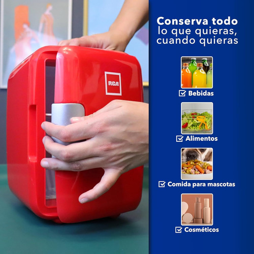 Mini Refrigerador Portatil Enfria Calienta 6 Latas Rca 45w